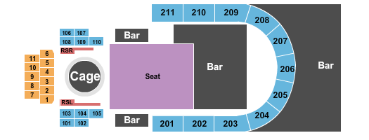 Rebel - Toronto Seating Chart: Unified MMA