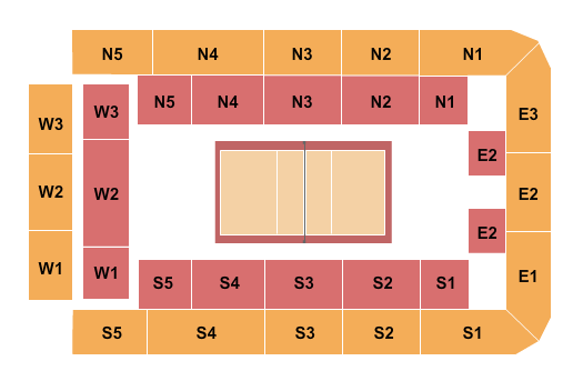 Recreation Hall - Penn State University Seating Chart: Volleyball