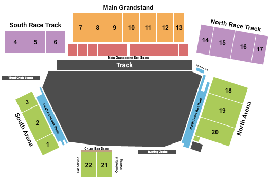 Red Bluff Round-Up Seating Chart: Rodeo 2