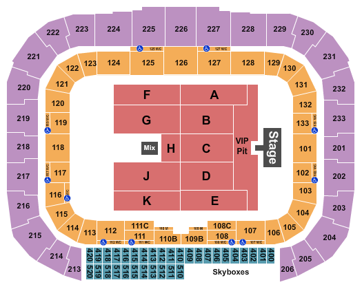 Sports Illustrated Stadium Seating Chart: Endstage VIP Pit