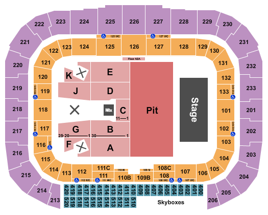 Sports Illustrated Stadium Seating Chart: Iron Maiden