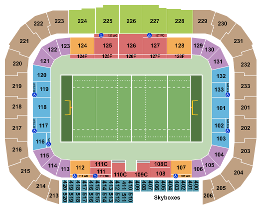 Sports Illustrated Stadium Seating Chart: Rugby