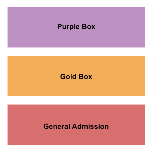 Red Flag Seating Chart: GA & Boxes 3