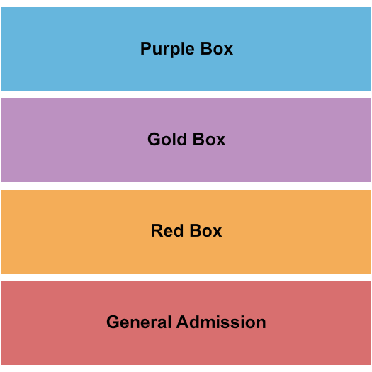 Red Flag Seating Chart: GA & Boxes