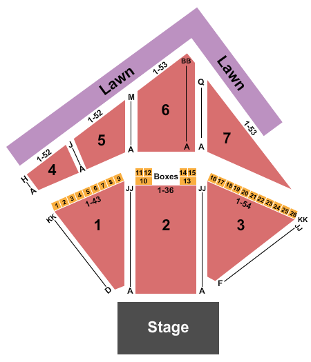 Cadence Bank Amphitheatre At Chastain Park Seating Chart