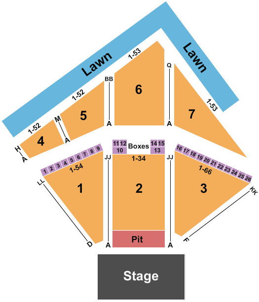 Red Hat Amphitheater Seating Chart: Primus