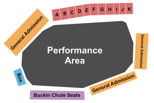 Red Lodge Rodeo Grounds Seating Chart: Rodeo