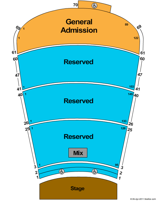 Red Rocks Amphitheatre Seating Chart