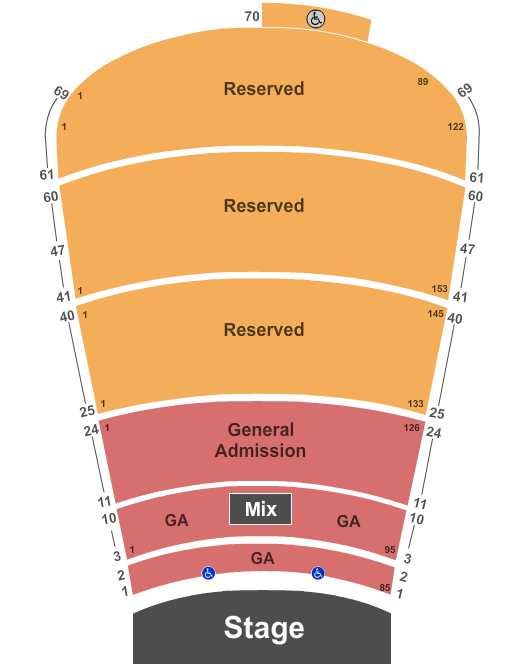 Red Rocks Seating Chart Seat Numbers