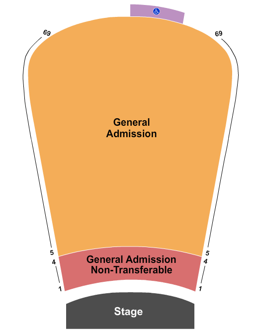 Red Rocks Amphitheatre Seating Chart: GA 2