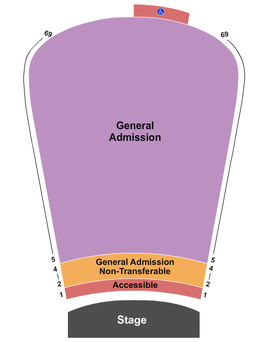 Red Rocks Amphitheatre Seating Chart: GA 3
