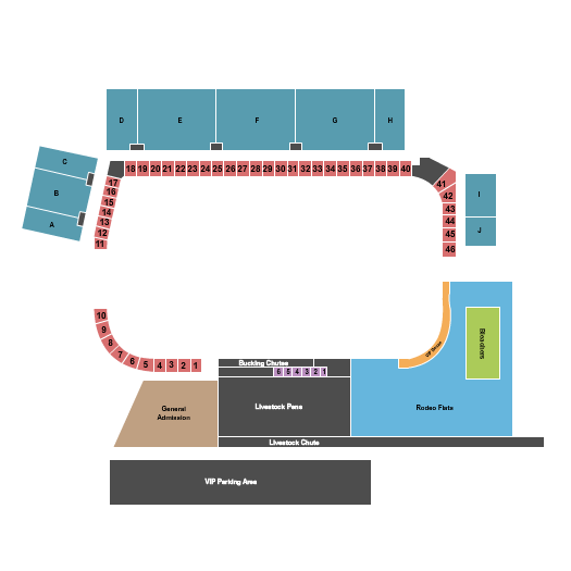 Redding Rodeo Grounds Map