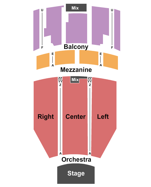 Redford Theatre Seating Chart