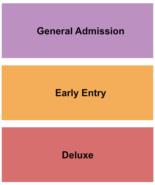Rediger Auditorium Seating Chart: Deluxe/EarlyEntry/GA