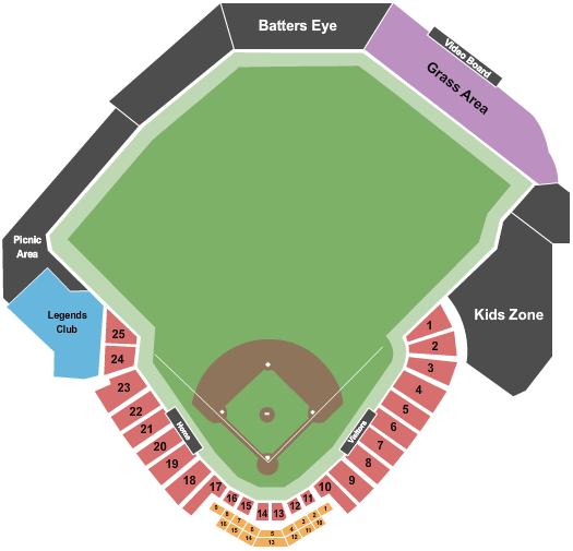Regency Furniture Stadium Seating Chart: Baseball