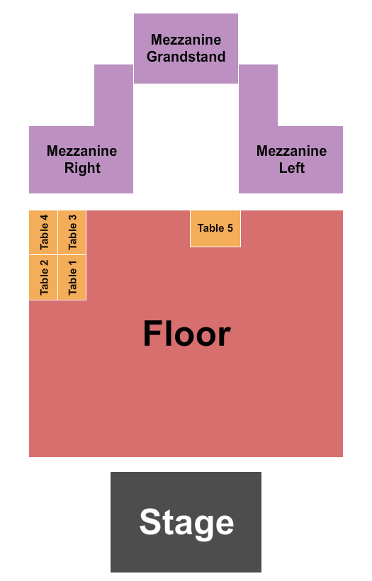 Regent Theatre - CA Seating Chart: Endstage RSV Floor 2