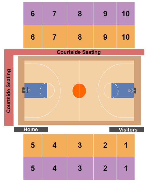Gene Polisseni Center Seating Chart