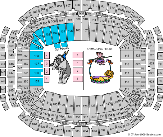 Reliant Stadium Seating Chart
