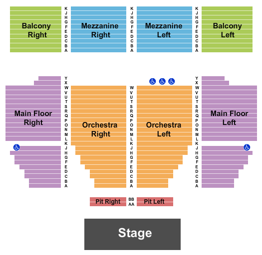 Renaissance Theatre - OH Seating Chart: End Stage