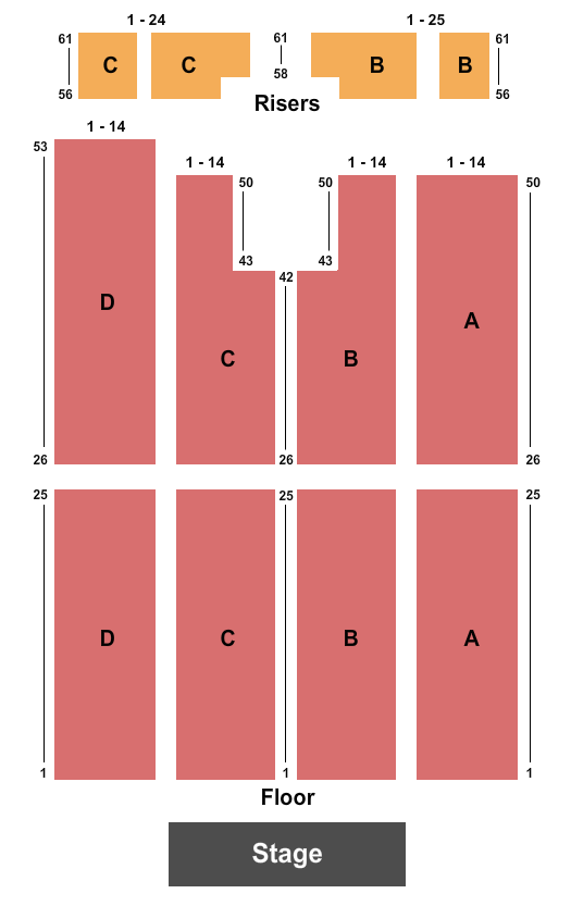 The Knitting Factory Reno Seating Chart