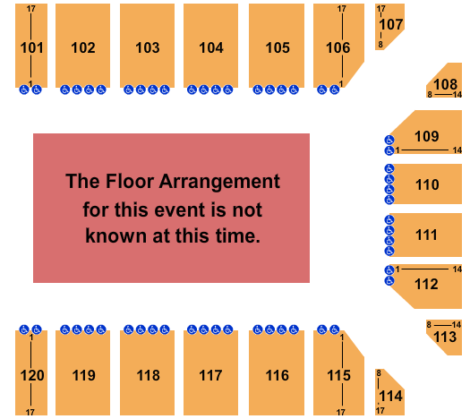 Reno Events Center Seating Chart: Generic Floor