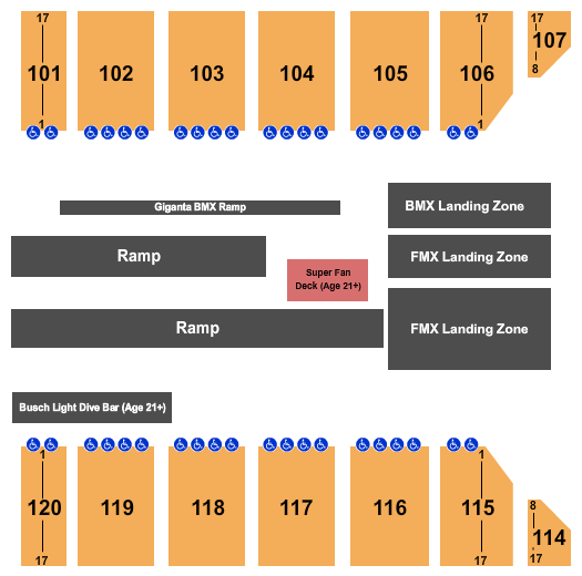 Reno Events Center Seating Chart: Nitro Circus