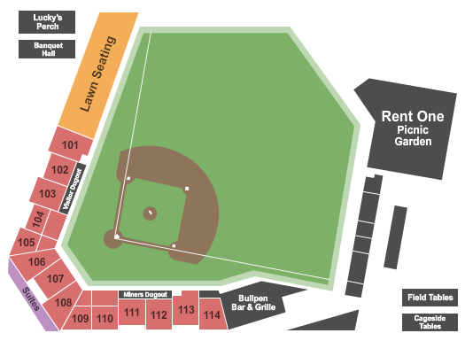 Mtn Dew Park Seating Chart: Baseball