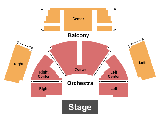 Repertory Theatre Of St. Louis - Browning Mainstage Seating Chart: Endstage