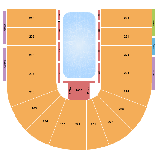 Resch Center Seating Chart: Disney on Ice 2