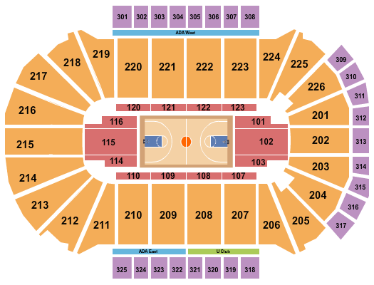 Resch Center Concert Seating Chart