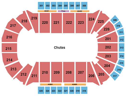 Resch Center Seating Chart: Rodeo