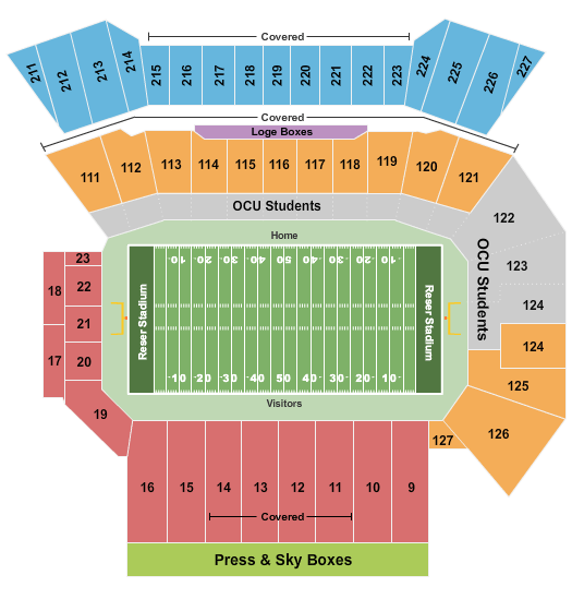 Reser Stadium Map