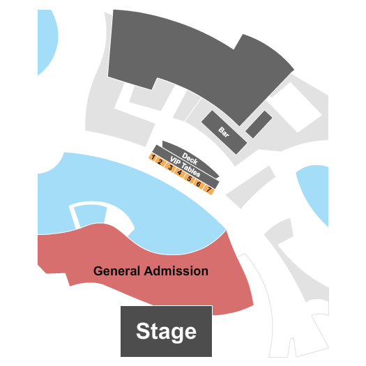 Retreat Pools at Sycuan Casino Seating Chart: Endstage