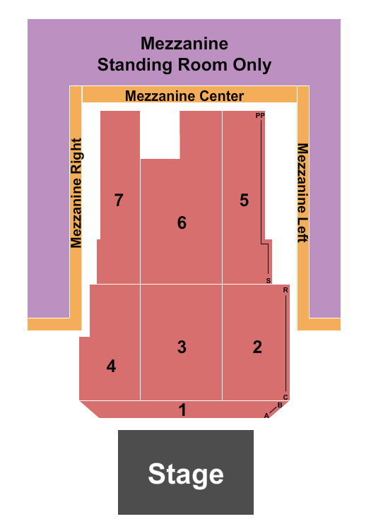 Revel Entertainment Center Seating Chart: Endstage 2