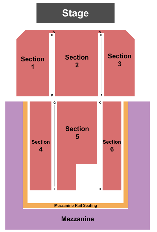 Revel Entertainment Center Seating Chart: Endstage Mezz