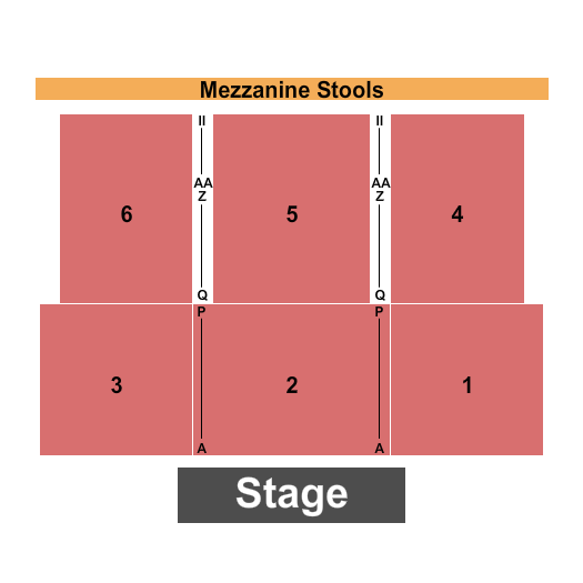 Revel Entertainment Center Seating Chart: Reserved & Mezz 2