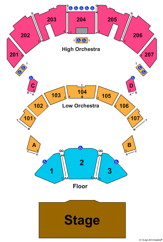 Ovation Hall Ocean Resort Seating Chart