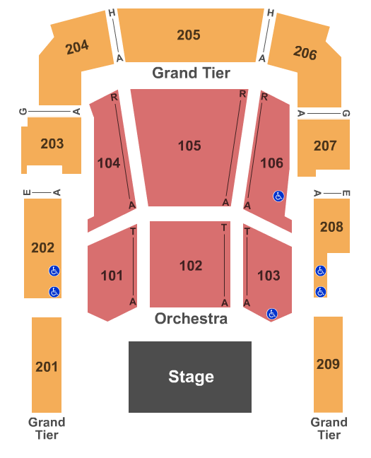 Revention Music Center Seating Chart With Rows