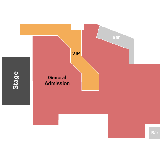Revolution Concert House and Event Center Seating Chart: Endstage GA Floor