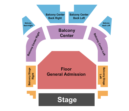 Revolution Hall - Portland Seating Chart: GA Floor/RSV Balc 2