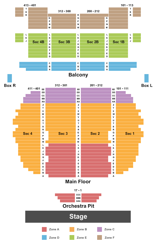 Zeiterion Theatre Seating Chart