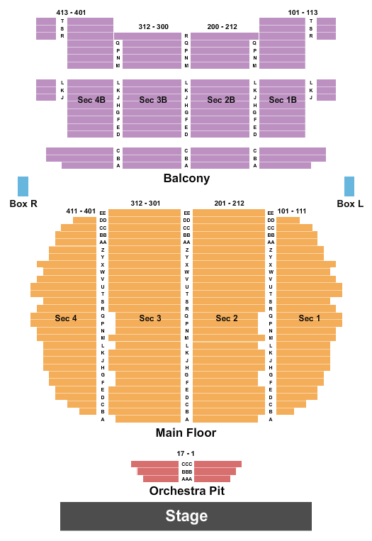 Rialto Seating Chart