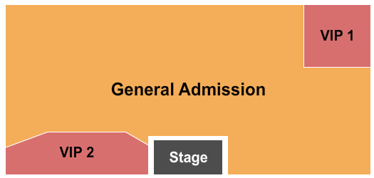 Ribbon Town Ballroom At Four Winds Casino South Bend Seating Chart: GA & VIP 1/2