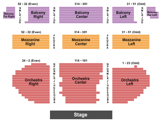 Ricardo Montalban Theatre Map