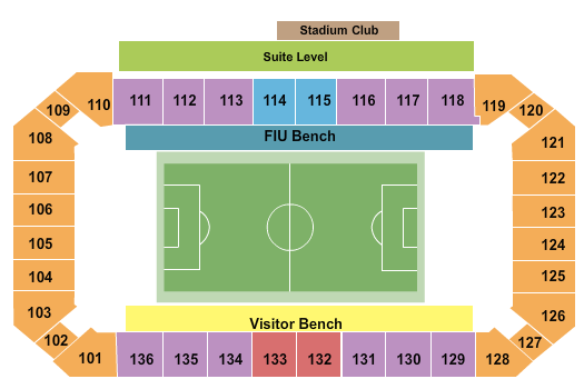 FIU Football Stadium Map