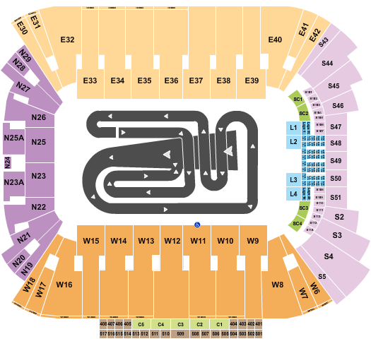 Rice Eccles Stadium Seating Chart: AMA Supercross