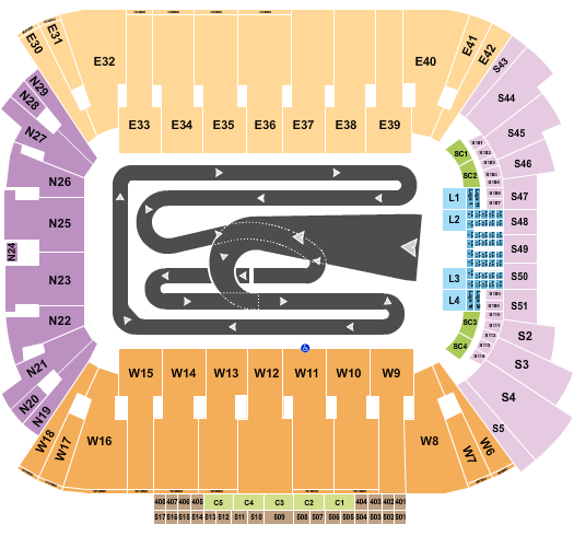 Rice Eccles Stadium Seating Chart: AMA Supercross