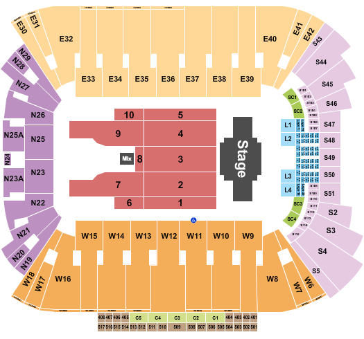 Rice Eccles Stadium Seating Chart: Billy Joel