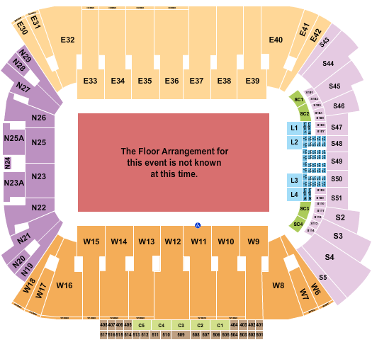 Rice Eccles Stadium Seating Chart: Generic Floor