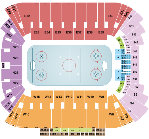 Rice Eccles Stadium Seating Chart: Hockey